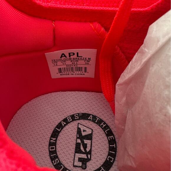 APL Men's Magenta TechLoom Breeze Sneakers Size 12 - Picture 8 of 13